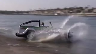 AMAZING AMPHIBIOUS CAR  WaterCAR PANTHER drives straight into the water  Check it out [upl. by Pruter]