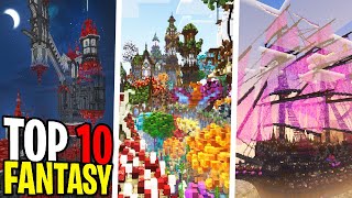 TOP 10 BUILD FANTASY di MINECRAFT [upl. by Haimarej5]