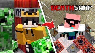 Minecraft DEATH SWAP Challenge Part 2 [upl. by Etna]