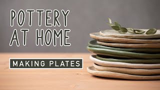 POTTERY AT HOME  Making Plates [upl. by Adey]