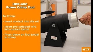 Introducing the HDP400 Power Crimp Tool [upl. by Tchao]