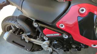 2023 Honda Grom iStunt exhaust black version no db killer [upl. by Manbahs]