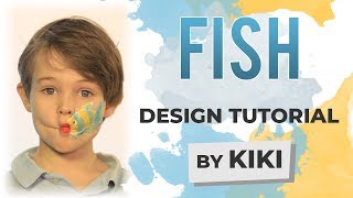 Fish Face Painting Tutorial [upl. by Yelrebmik]