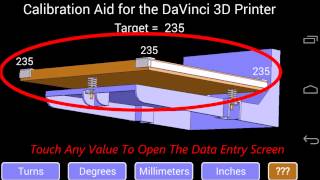 Da Vinci 3D Printer Calibration [upl. by Aleras]