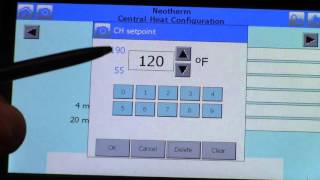 NeoTherm with Touchscreen Setting up the unit 2015 [upl. by Meehar350]