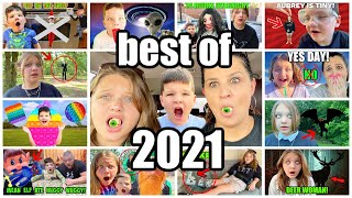 BEST of FUN and CRAZY KIDS 2021 BEST YEAR EVER YOUTUBE REWIND with Aubrey and Caleb [upl. by Mirna812]