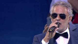 Andrea Bocelli UEFA Champions League final opening ceremony 2016 [upl. by Savdeep]