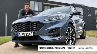 2020 Ford Kuga PHEV Plugin Hybrid ST Line X Review  Test Drive  English [upl. by Lenrow]