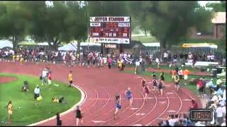 Cedaredge High School Girls break the CHSAA Class 3A 4X200 Meter Relay at 2012 Track [upl. by Sergeant809]