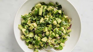 Fresh Avocado Salsa Recipe [upl. by Asiel]