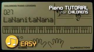 A La Nanita Nana  Piano Tutorial [upl. by Reynold]