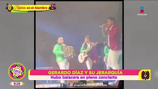 VIDEO ¡BALACERA en pleno concierto de Gerardo Díaz y sus Jerarquía  Sale el Sol [upl. by Llesirg]