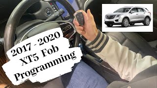 How To Program A Cadillac XT5 Smart Key Remote Fob 2017  2020 [upl. by Carolyne]