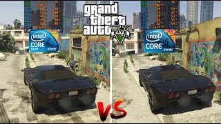 GTA 5 on Core 2 Quad Q9400 vs Core i5 3570  GTX 750 Ti [upl. by Rizzo]