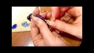 DIY triple spiral tutorial bracciale anche per orecchini con perline gioielli fai da te [upl. by Itsim]