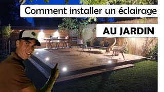 Installer un éclairage au jardin [upl. by Nosmirc]