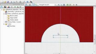 QuickField Sample ACElec2 Cylindrical capacitor [upl. by Nit518]