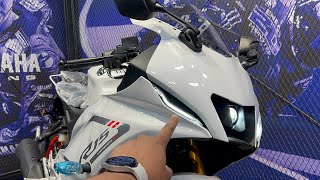 Yamaha R15 v4 New White Colour With New Features  Launched  Full Review  On Road price [upl. by Verger]