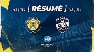 FC Gueugnon  GFA Rumilly Vallières  Journée 14  Résumé complet [upl. by Anaibaf668]