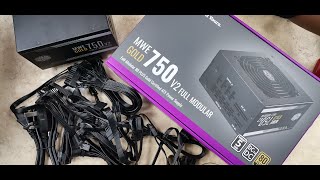 MWE GOLD 750 V2 FULL MODULAR 80 PLUS GOLD Cooler Master ATX POWER SUPPLY UNIT  Tech Land [upl. by Eerized]