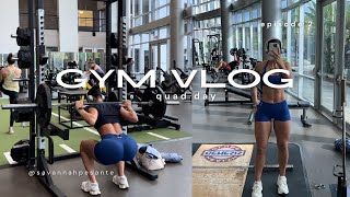 GYM VLOG quad day workout [upl. by Ragde]