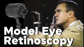 Retinoscopy with Model Practice Eye [upl. by Oinotla]