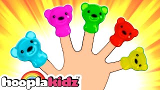 Gummy Bear Finger Family  More Kids Songs Collection  HooplaKidz [upl. by Mil]