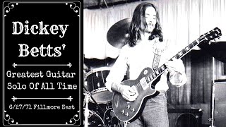 Dickey Betts Greatest Guitar Solo of All Time [upl. by Htebazile]