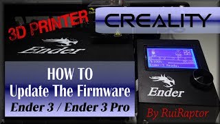 Ender3  Ender3 Pro  HOW TO Update The Firmware 8Bit Boards [upl. by Eisle656]