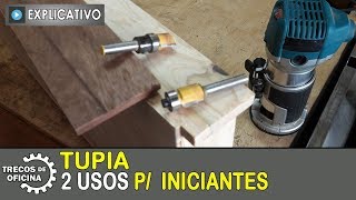 TUPIA para iniciantes Dois cortes simples e interessantes com uma Tupia Laminadora [upl. by Zitvaa]