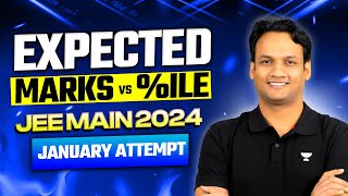 JEE Main 2024  Expected Marks vs Percentile  January Attempt [upl. by Bennion]