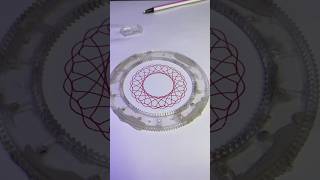 Using Gel Pens for Vibrant Spirograph Designs shorts [upl. by Marella]