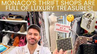 Thrifting in Monaco Luxury Designer from the rich and famous [upl. by Htebzil]