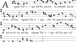 Agnus Dei Mass XI Orbis Factor for Ordinary Time  Gregorian Chant [upl. by Brownley]