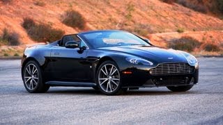 Aston Martin V8 Vantage S Roadster  Road Test with Great Sound [upl. by Neelyahs]