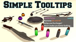 Simple Tooltips  Free Unity Asset [upl. by Eterg]