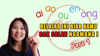 Belajar Bahasa Mandarin Dasar  Huruf Vokal Gabungan Bahasa Mandarin Part 1 [upl. by Bohon2]