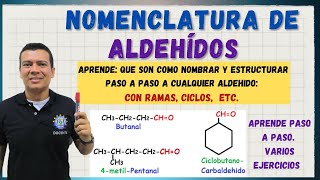 🎖️ALDEHIDOS nomenclatura de aldehídos que son  como se nombran y se hacen estructuras [upl. by Buffo746]