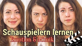 Schauspielern lernen amp Schauspieler werden Emotion amp Mimik im Gesichtsausdruck  Anfänger [upl. by Elletnuahs]