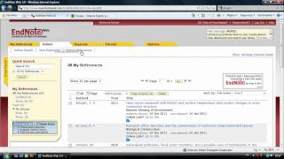 EndNote Web Importando referências [upl. by Adabel]