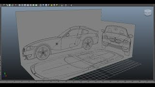 Maya Vehicle Modeling 1 Image Planes [upl. by Ahsener37]