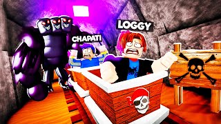 LOGGY ESCAPE MONSTER ON ROLLER COASTER  ROBLOX [upl. by Marthe]