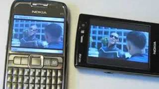 Nokia E71 vs Nokia N95 8GB Video Playback [upl. by Pettifer]