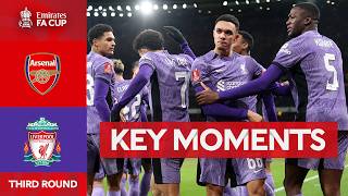 Arsenal v Liverpool  Key Moments  Third Round  Emirates FA Cup 202324 [upl. by Tonjes]