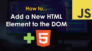 Create a new HTML element with documentcreateElement – JavaScript Tutorial [upl. by Nebuer878]