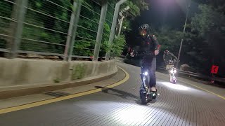 Electric Scooter WEPED FOLD Coupe amp FS in Seoul Bukak Skyway Riding [upl. by Naitirb]