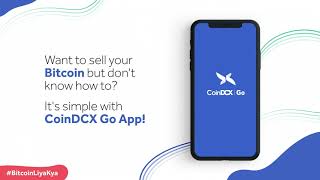 How to sell Bitcoin using CoinDCX Go App [upl. by Latreece]