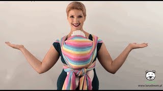 Wiązanie chusty  kangurek babywearing tutorials kangaroo carry [upl. by Akimrehs74]