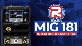 RTech Digital MIG 181 Welder  Interface amp Easy Setup [upl. by Rellia350]