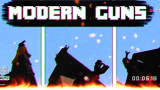 Modern Guns  Minecraft Bedrock [upl. by Aneen]